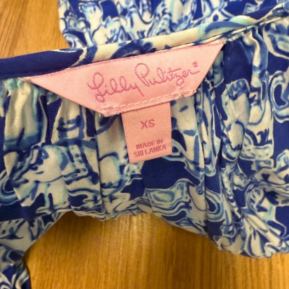 Lilly Pulitzer Mommy & Me blouse XS + romper 5-6 years - Picture 2 of 3